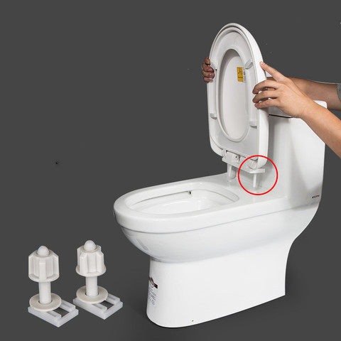 2Pcs toilet seat cover Fixings Plastic toiletseat Screws Quick Release Hinge toilet Mounting connector Repair Parts ► Photo 1/6