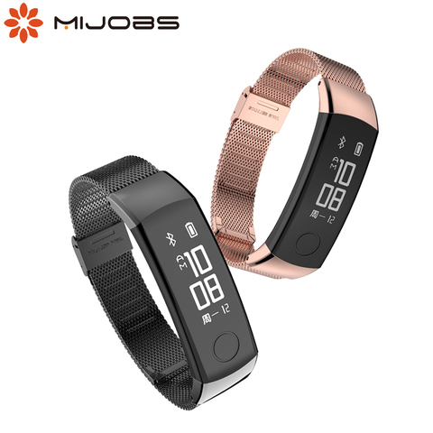 Strap for Honor Band 3 Wristband for Huawei Honor Band 4 Watch Band for Honor Band 5 Wrist Strap Stainless Steel Metal Bracelets ► Photo 1/6