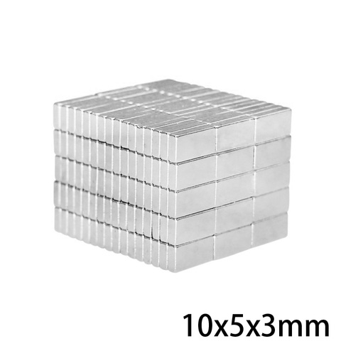 20/50/100/200/300pcs 10x5x3 mm Cuboid Block Magnets 10mmX5mm Neodymium Magnet 10x5x3mm Permanent NdFeB Strong Magnet 10*5*3 N35 ► Photo 1/6