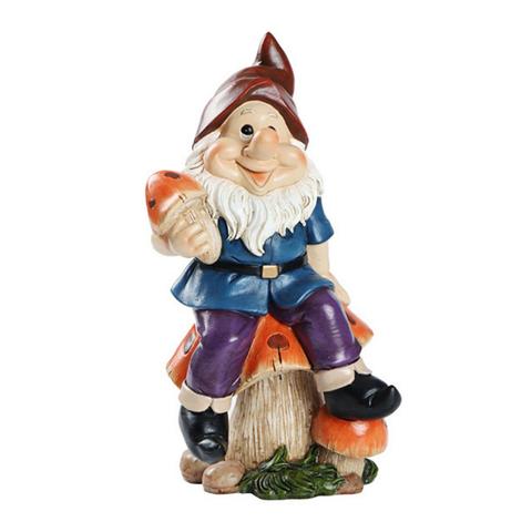 Funny Resin Garden Gnome Statue Hand-painted Naughty Dwarfs Figurines Home Lovely Crafts Garden Decoration For Birthday Gifts ► Photo 1/6