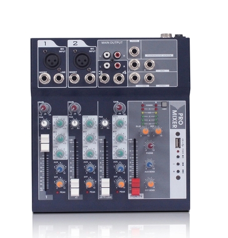 Mini Audio Mixer Karaoke Mixing Console Sound Bluetooth Record Computer Playback 48v Phantom Power Delay Repaeat Effect BT Mixin ► Photo 1/6