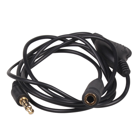 3.5mm M/F Stereo Earphone Audio Extension Cable 1M with Volume Control ► Photo 1/6