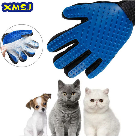 Cat Pet Grooming Deshedding Brush Gloves Effective Cleaning Back Massage Animal Bathing Fur Hair Removal Cat Dog Combs ► Photo 1/6