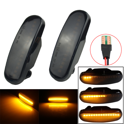 2Pcs For Fiat Panda 169 Grande Punto Multipla Doblo Fiorino Linea Idea Stilo Multi Dynamic LED Side Marker Light Repeater Lamp ► Photo 1/6