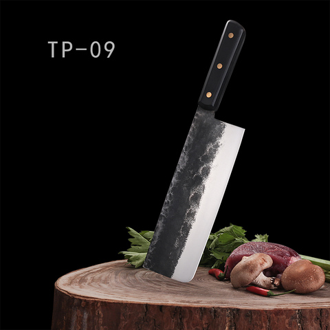 DENGJIA Handmade 5Cr15Mov Material Forged Carbon Steel Cleaver Slicer Vegetable Cutter Chinese Traditional Knife ► Photo 1/6