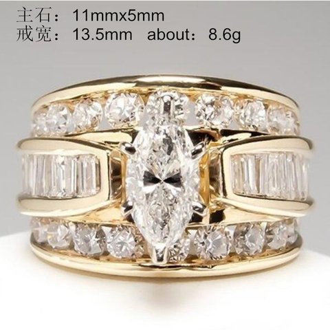 YOBEST Charm round large crystal ring classic temperament ring European and American popular new products ► Photo 1/6