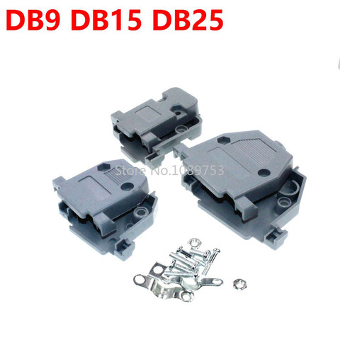 5PCS/LOT DB9 DB15 DB25 DB37 Plastic Shell DB serial series shell DB9 Connectors ► Photo 1/4