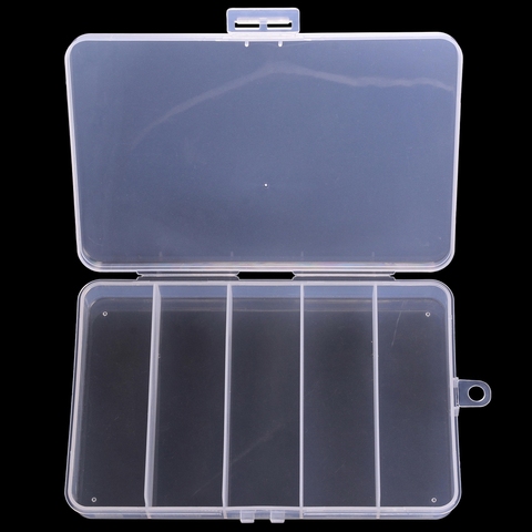 New 5/10 Compartments Fishing Tackle Box Storage Case Fly Fishing Lure Spoon Hook Bait Tackle Case Box Fishing Accessories Tools ► Photo 1/6