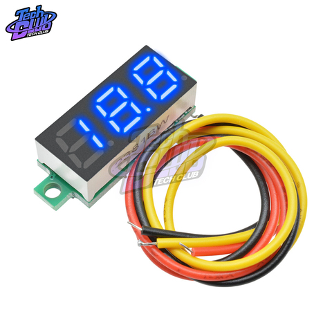 0.28 inch 3 Wire Mini Gauge Voltage Meter Voltmeter DC 0-100V LED Display Digital Panel Voltmeter Detector Monitor Tools ► Photo 1/6