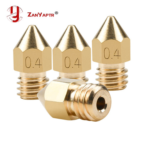 5Pcs 3D Printer Brass Copper Nozzle Mixed Sizes 0.2/0.3/0.4/0.5 Extruder Print Head For 1.75MM MK8 Makerbot ► Photo 1/4