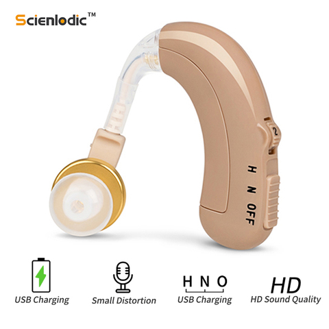 USB Rechargeable Hearing Aids Mini Ear Hearing Amplifier Adjustable Tone Hearing Aid Sound Amplifier Hearing Device for Elderly ► Photo 1/6