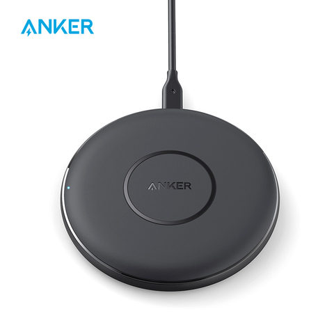 Anker Wireless Charger, PowerWave Pad Qi-Certified 10W Max for iPhone SE (2022), 11 series, AirPods, (No AC Adapter) ► Photo 1/6