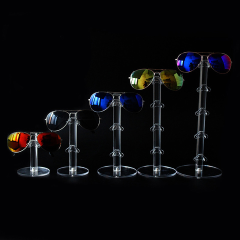 High Quality Acrylic Sunglass Display Stand Shelf Eyeglasses Showcase Rack Jewelry Holder Glasses Display Props for 1 to 5 Pairs ► Photo 1/6