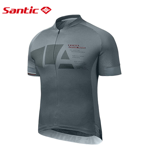 Santic Cycling Jerseys Men Mesh Riding Clothing Bike Sports Shirts Comfortable Breathable MTB T-shirts Asian Size K9M2091 ► Photo 1/1