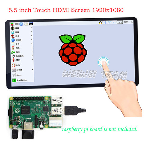 5.5 inch 1920X1080 LCD Module  Touch Screen 5 Points for Raspberry pi4 pi3 Model B+ Android TV Box Game Box Window 10 8 7 ► Photo 1/6