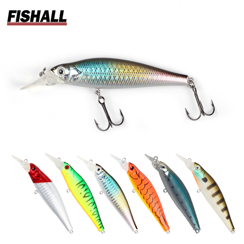Jerkbait 60mm 6g 70mm 10g 90mm 15g Floating Minnow Rattle Sound Long Cast Fishing Lure Bass Pike Trout Bait with VMC Hook ► Photo 1/6