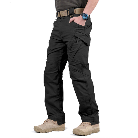 IX9 City Tactical Cargo Pants Men Combat SWAT Army Military Pants  Many Pockets Stretch Flexible Man Casual Trousers ► Photo 1/6
