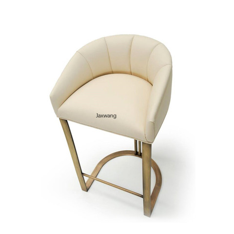 Nordic Bar Stool Simple Armchair Wrought Iron Backrest Creative Modern High Bar Stools Casual Bar Chair Luxury High Feet Chair ► Photo 1/1