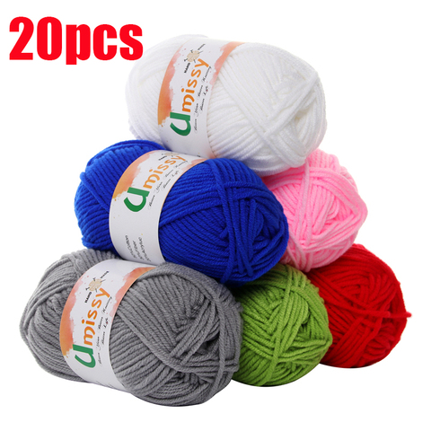 20pcs Cotton Knitting Yarn Crochet Yarn for Knitting Anti-Static Soft Cheap Yarn Factory Price for Sale ► Photo 1/6