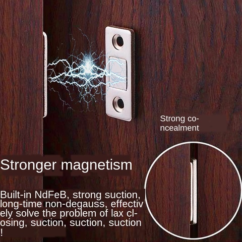 2pcs/Set Magnetic Cabinet Catches Magnet Door Stops Hidden Door Closer With Screw For Closet Cupboard Furniture Hardware ► Photo 1/4