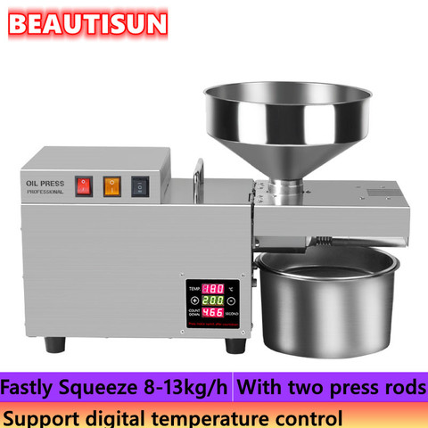 Beautisun Stainless Steel oil press machine,cold oil extractor Flax sunflower olive oil presser，S9S ► Photo 1/6