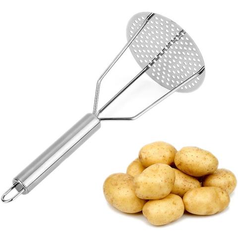 1pc Potato Masher Ergonomic Handle Manual Stainless Steel Food Masher Kitchen Masher Vegetable And Fruit Tools Accessories ► Photo 1/1