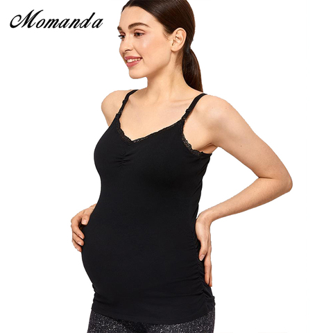 MOMANDA Women's Cotton Maternity Nursing Tank Top Cami Breastfeeding Tops ► Photo 1/6