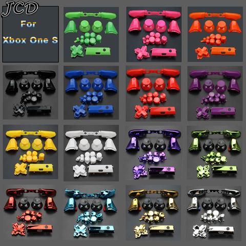 JCD Plastic&Chrome Plating Full Button Set Dpad RT LT RB LB ABXY Guide ON OFF Buttons For Xbox One S Controller Gamepad Repair ► Photo 1/6