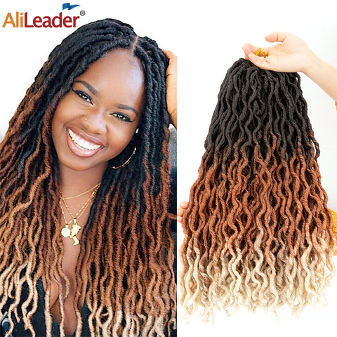 AliLeader Faux Locs Curly Crochet Braids 12 18Inch Soft Natural Black 99J  Synthetic Hair Extension 20 Stands/P Faux Locks Hair - Price history &  Review | AliExpress Seller - AliLeader Official Store 