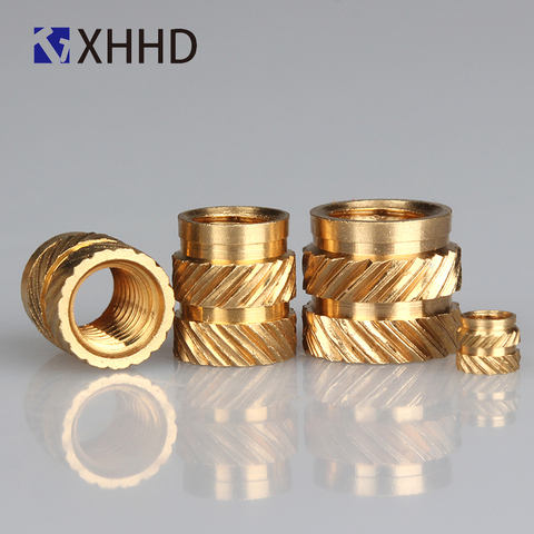 M3 50Pcs Insert Knurled Nuts Brass Hot Melt Inset Nuts Heating Molding Copper Thread Inserts Nut Free Shipping ► Photo 1/6