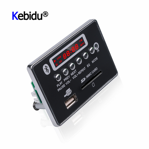 MP3 Module 5V 12V Hands-free MP3 Decoder Board Bluetooth Car USB Player USB FM Aux Radio For Car Integrated Remote Control ► Photo 1/6