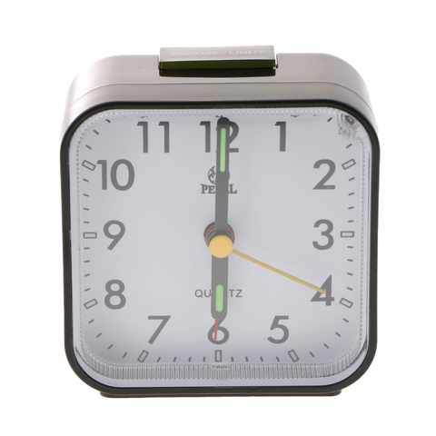 Battery Operated Travel Alarm Clock,Lighted On Demand And Snooze, Analog Desktop Quartz Alarm Clock ► Photo 1/6