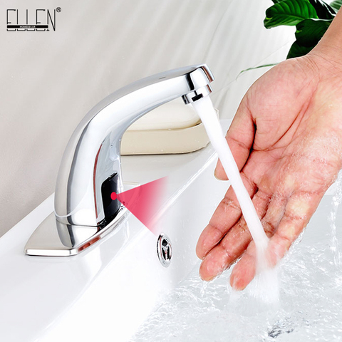 Hot And Cold Automatic Hands Touch Free Sensor Faucet Bathroom Sink Tap Bathroom faucet Water Mixer Crane FYG334 ► Photo 1/6