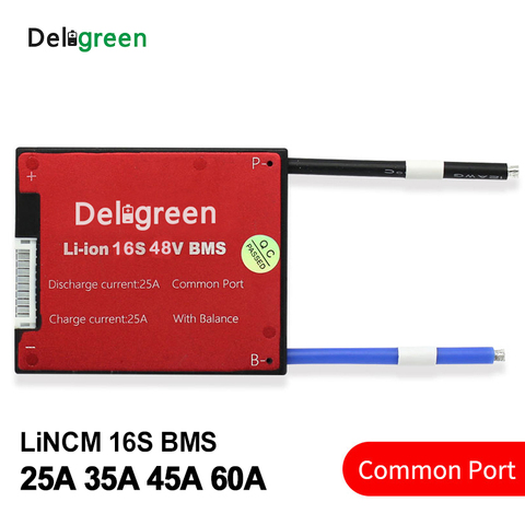 16S 20A 30A 40A 50A 60A 60V PCM/PCB/BMS for 3.2V LiFEPO4 3.7V LiNCM LI ion Lithium battery pack 18650 Lithiun Ion Battery Pack ► Photo 1/6