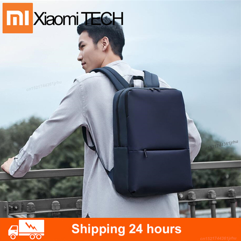 100%Original Xiaomi Mi Classic Business Backpack 2 Generation 4 Waterproof 15.6-inch Laptop Shoulder Bag Lightweight Outdoor Tra ► Photo 1/6