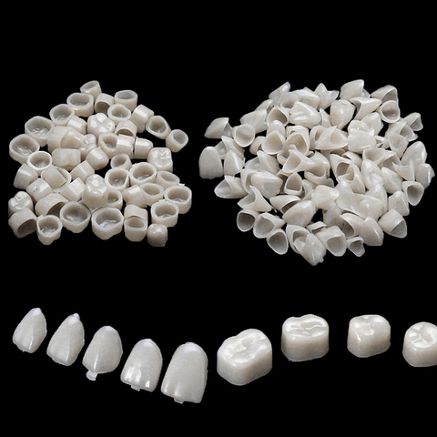 100pcs Dental Teeth Veneers Ultra Thin Whitening Resin Molar Anterior Temporary Crown Porcelain Dental Material Oral Care Tools ► Photo 1/6