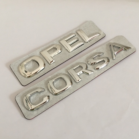 1pcs OPEL CORSA 3D ABS Car Rear Bumper Trunk Letter Emblem Sticker Badge Decal for Astra Mokka Insignia Zafira Corsa Tigra ► Photo 1/3