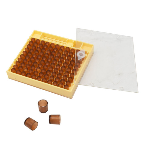 Beekeeping Queen Rearing Cupkit Box 120x Brown Cell Cups System Cupu larve Tools The Queen's Box System Plastic Nicot Cage Tools ► Photo 1/6
