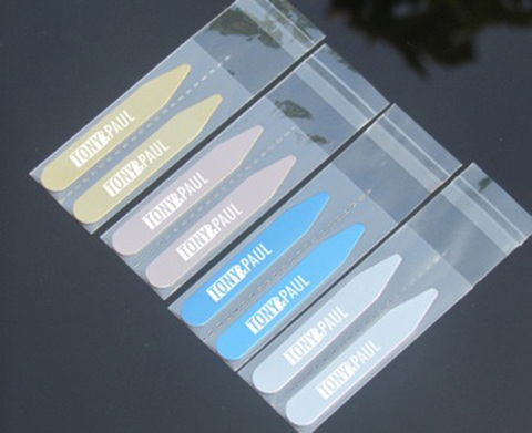 Personalized Stainless Steel Collar Bones Stiffeners Stays For Formal Shirts Custom Engraved name Logo Collar Stays Lettering ► Photo 1/6