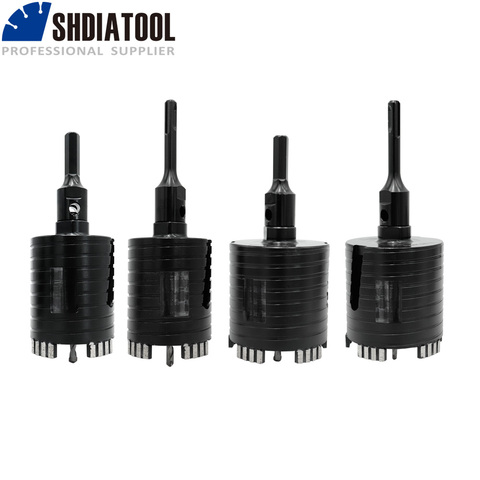 SHDIATOOL 1pc Dia 68/82mm 5/8-11 or M16 Laser Welded Diamond Core Drill Bit Including Center Drill and SDS-Plus or Hex Adapter ► Photo 1/6