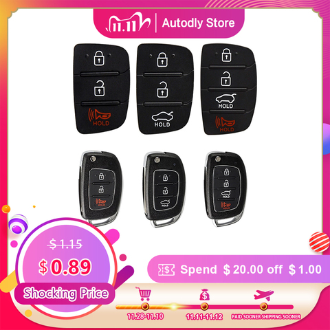 OkeyTech 3/4 Buttons Replacement Remote Car Key key Shell Repair For Mistra Hyundai HB20 SANTA FE IX35 IX45 Key Cover Case ► Photo 1/6