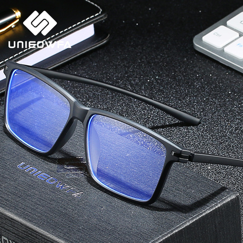 Computer Glasses for Men Anti Blue Light Blocking Eye Glasses Radiation Protection Gaming Eyeglasses Anti Blue Rays Glasses TR90 ► Photo 1/6