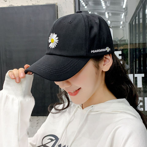 KPOP G-Dragon Embroidery Daisy Baseball Cap Visor Peaceminusone Unisex Accessories ► Photo 1/6