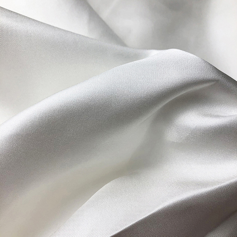 Nature White 114cm 140 Wide 100% Pure Silk 10 14 16 18 m/m Twill Fabric for Women Dress Printed Cloth DIY Sewing Free Shipping ► Photo 1/6