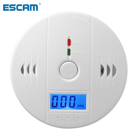 Sensitive Home CO2 Sensor Detector Wireless CO Carbon Monoxide Poisoning Smoke Gas Sensor Warning Alarm Detector LCD Indicator ► Photo 1/6