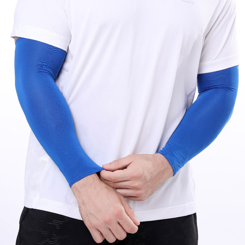 KUNSIA H04 Ice Silk Sunscreen Arm Sleeves Sports Outdoor Cycling Arm Cover Anti-UV Breathable Comfortable Sun Protection Sleeve ► Photo 1/5