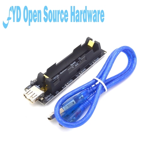 ESP32 ESP32S For Wemos for arduino Raspberry Pi 18650 Battery Shield V3 Micro USB Port Type-A USB 0.5A For  Diy Kit With Cable ► Photo 1/6