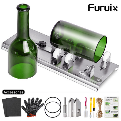 10PCs Glass Bottle Cutter DIY Machine For Cutting Wine Beer Whiskey Alcohol Champagne Craft Gloves Glasses Accessories Tool Kit ► Photo 1/6