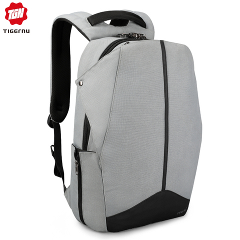 Tigernu Anti Theft Patented Zipper TSA Lock No Key Design Men USB 15.6 inch Laptop Backpacks Schoolbag Student College Backpack ► Photo 1/6