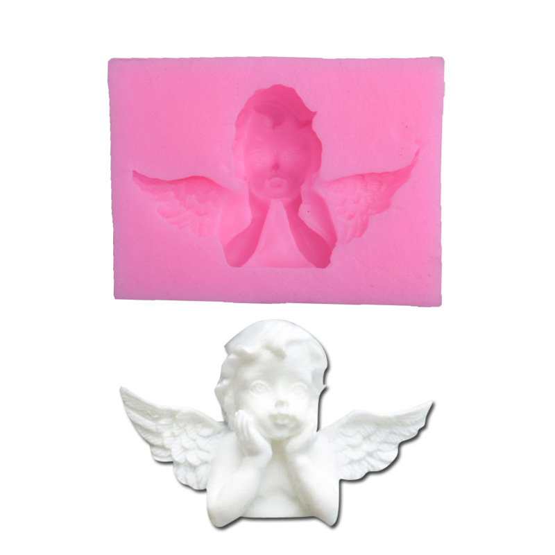 3D Angel Silicone Mold Chocolate Candy Cake Fondant Soap Pastry Baking Mold 